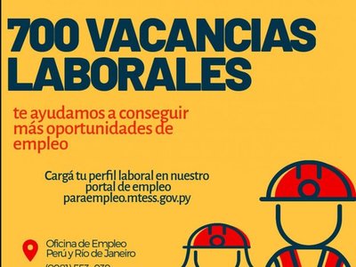 Ofrecen 700 empleos en el sector privado