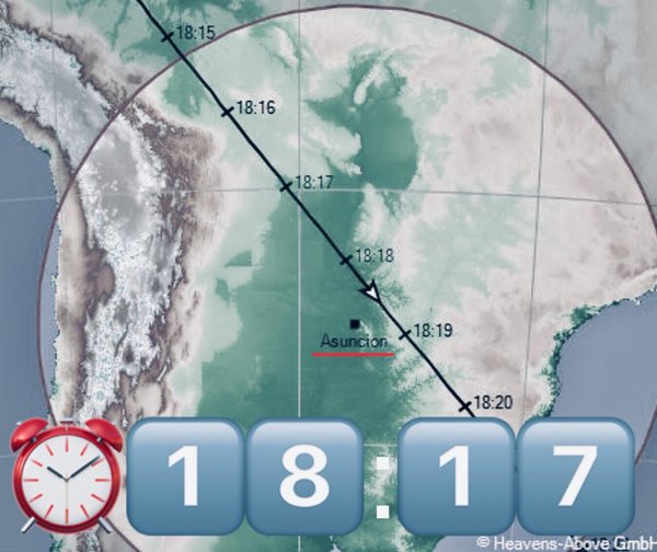 La Estación Espacial Internacional podrá ser vista desde Asunción