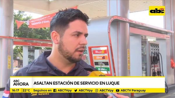 Asaltan estación de servicio en Luque - - ABC Color