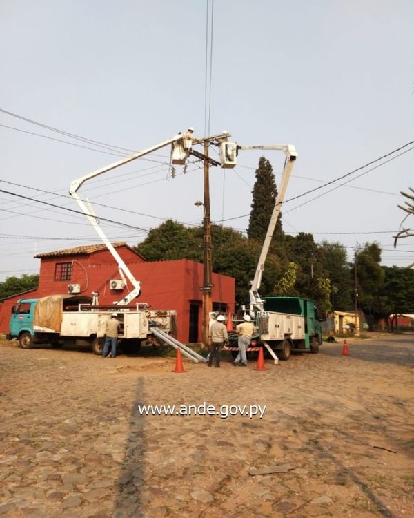 Ande trabajó para dar servicio eléctrico más confiable a unos 3.000 usuarios | San Lorenzo Py