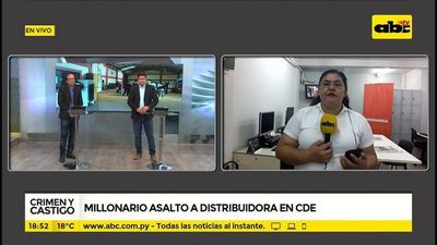 Millonario asalto a distribuidora de CDE - Crimen y castigo - ABC Color