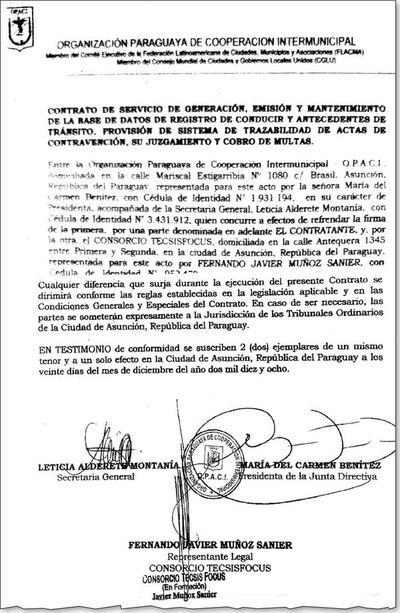 Opaci otorgó hace un año manejo de datos de licencias - Política - ABC Color