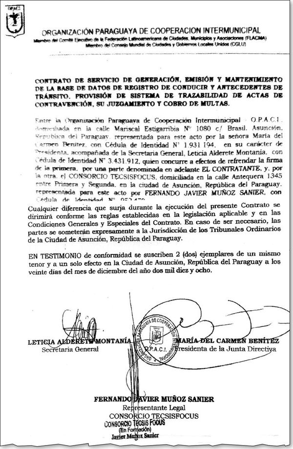Opaci otorgó hace un año manejo de datos de licencias - Política - ABC Color
