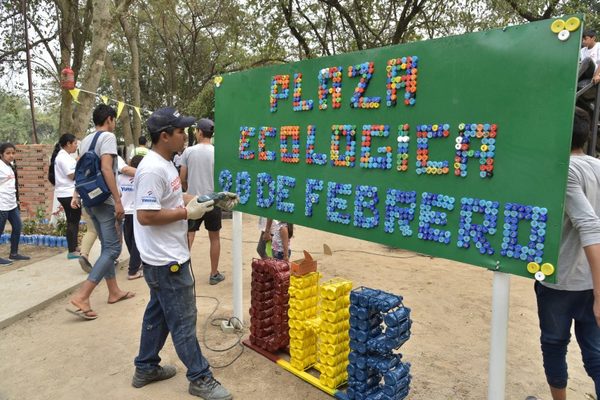 Realizaron la primera plaza 100% ecológica