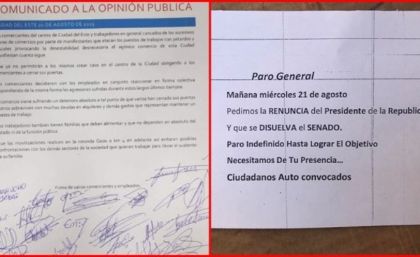 Comerciantes afirman que no cerrarán pese a amenazas