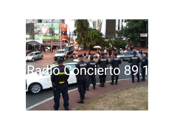 Dos detenidos durante manifestación en Ciudad del Este