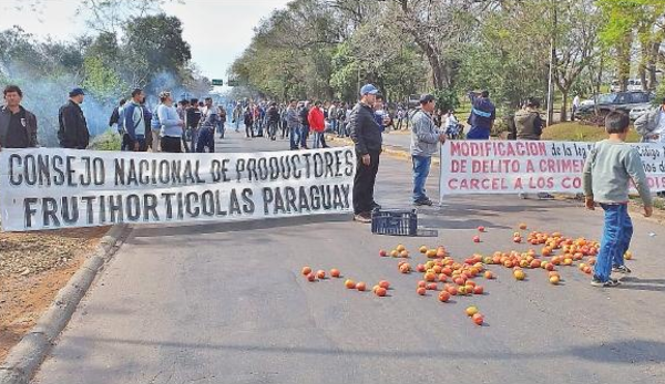 Unos 1.000 productores de tomate se movilizarán en Asunción