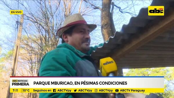 Parque Mburicao en pésimas condiciones - ABC Noticias - ABC Color