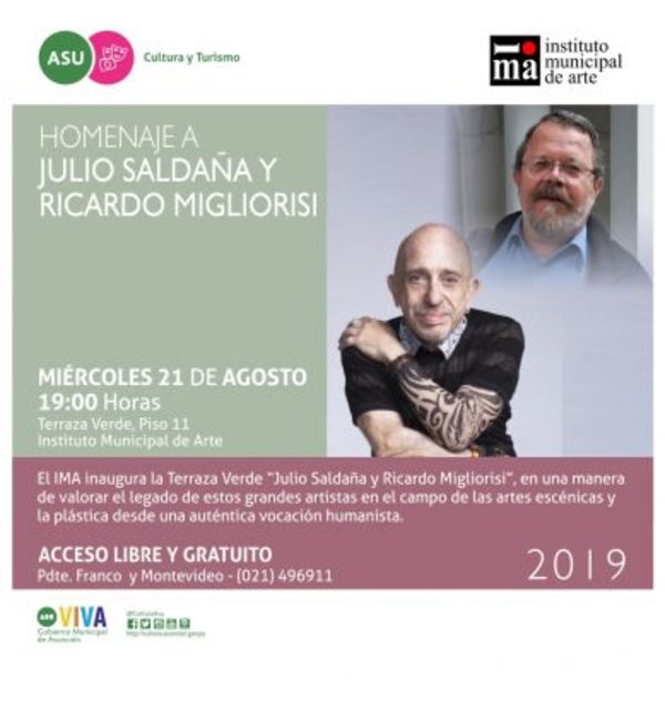 IMA habilitará este miércoles terraza verde dedicada a Julio Saldaña y Ricardo Migliorisi - .::RADIO NACIONAL::.