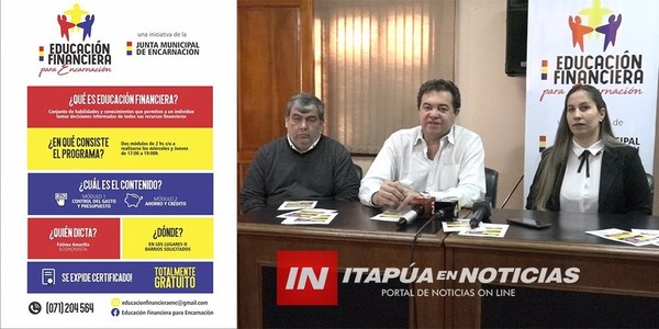 ANUNCIAN CURSO DE EDUCACIÓN FINANCIERA PARA ENCARNACIÓN