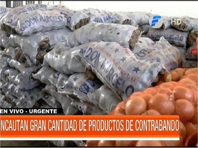 Incautan más de 700 bolsas de productos frutihortícolas