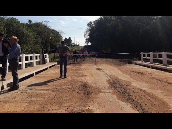 INICIARAN CONSTRUCCIÓN DE PUENTE DE HORMIGÓN EN COLONIA PARANÁ