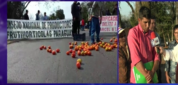 Tomateros vuelven a desactivar protesta y liberan ruta | Noticias Paraguay
