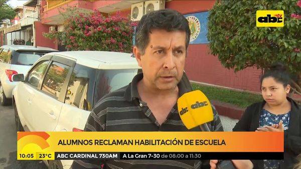 Alumnos reclaman habilitación de escuela - ABC Noticias - ABC Color