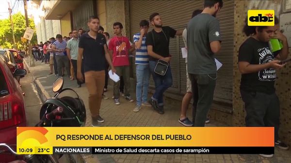 Patria Querida responde al defensor del pueblo - ABC Noticias - ABC Color