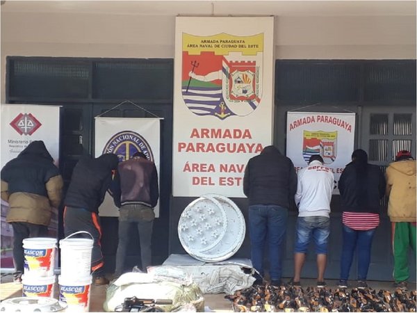 Balacera, detenidos y mercaderías incautadas en Alto Paraná