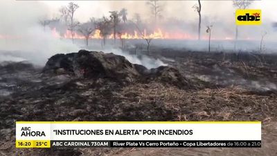 Instituciones en alerta por incendio - ABC Noticias - ABC Color