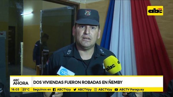 Dos viviendas fueron robadas en Ñemby - ABC Noticias - ABC Color