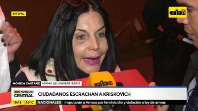 Ciudadanos escrachan a Kriskovich - ABC Noticias - ABC Color