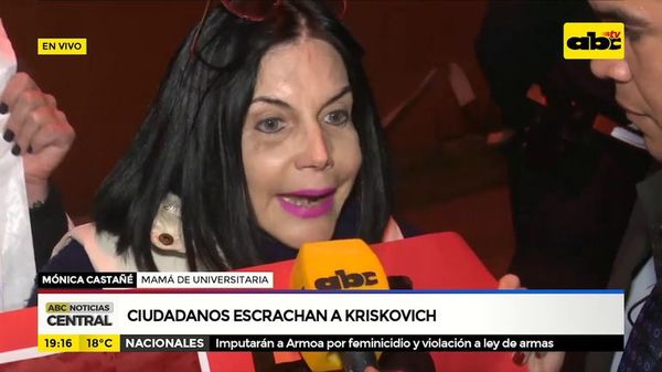 Ciudadanos escrachan a Kriskovich - ABC Noticias - ABC Color