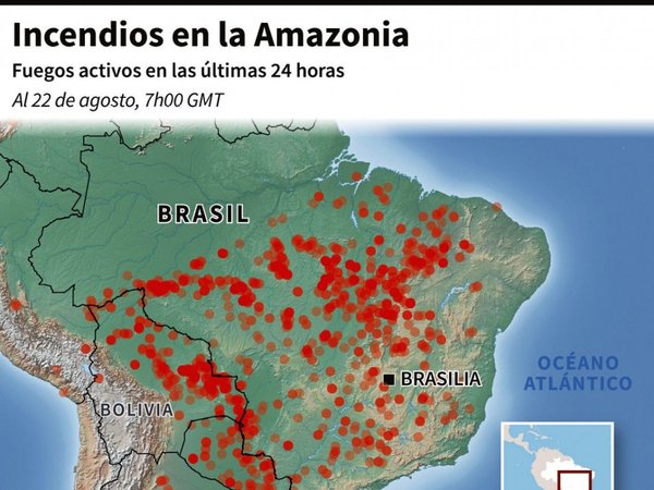 Brasil, bajo presión internacional por desastre ecológico en Amazonia