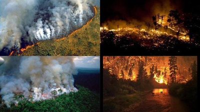 No todas las fotos corresponden a los incendios del Amazonas