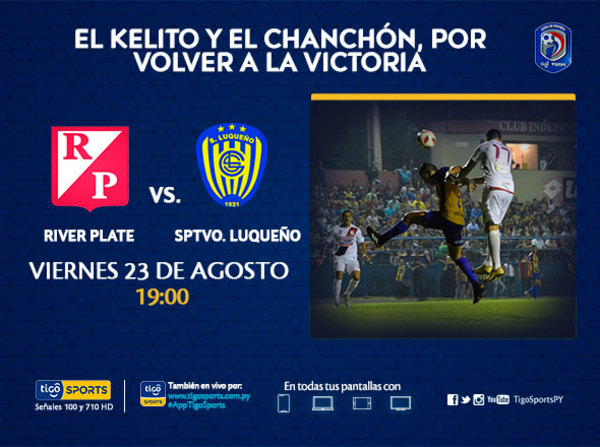 River y Luqueño, ávidos de festejos, abren la séptima del Clausura
