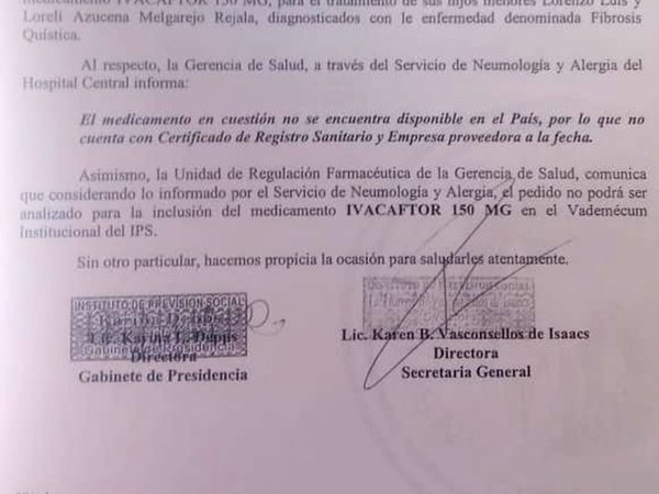 Asegurado presentó amparo para que IPS le dé un medicamento a dos niños