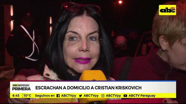 Escrachan a Cristian Kriskovich en su domicilio - ABC Noticias - ABC Color