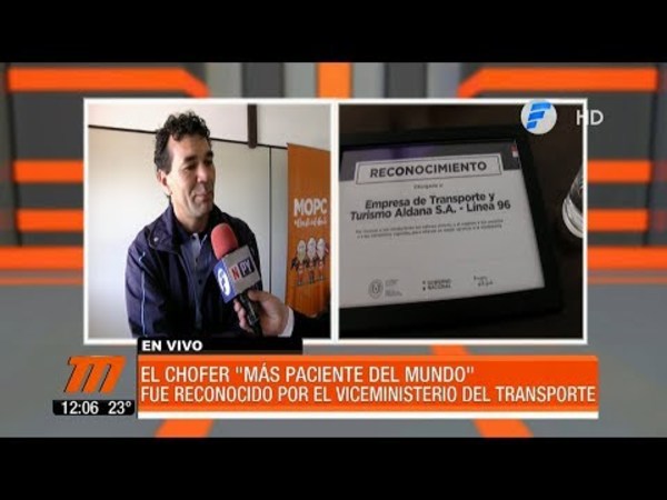 “El chofer más paciente del mundo“