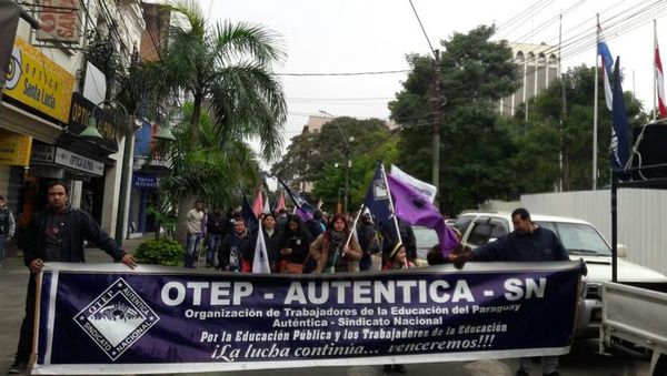 OTEP prevé movilizaciones a espera de confirmación de aumento salarial » Ñanduti
