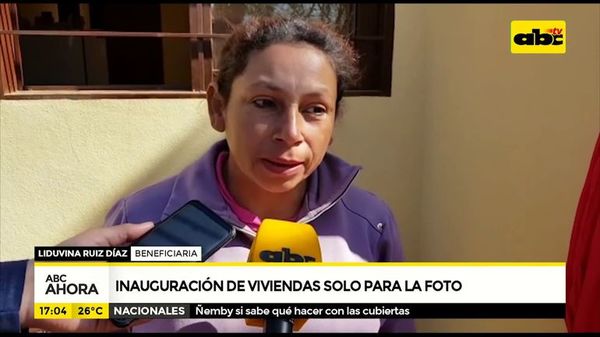 Inauguración de viviendas solo para la foto - ABC Noticias - ABC Color