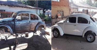Chapistas y mecánicos que “reviven” los autos
