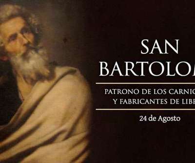 Hoy es la fiesta de San Bartolomé, Apóstol de Cristo.