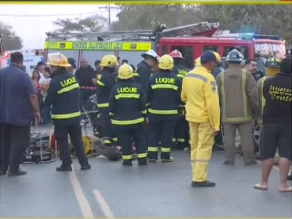 Accidente de tránsito en Luque deja un fallecido y 8 heridos