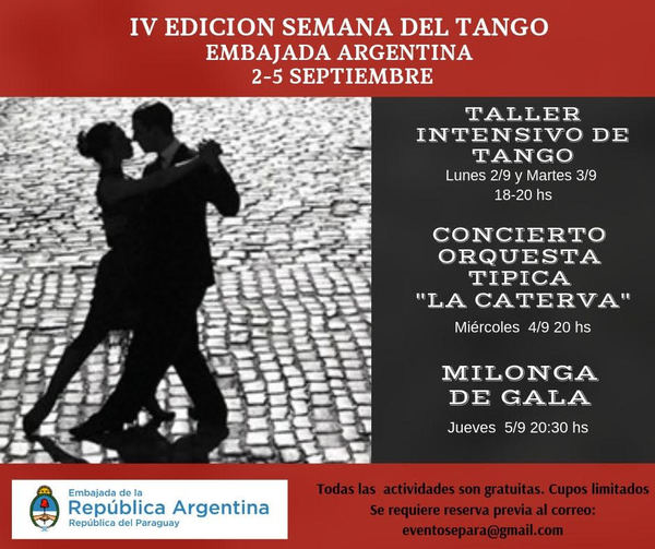 Semana del Tango invita al concierto de la Orquesta Típica “La Caterva” | .::Agencia IP::.