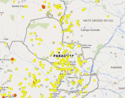 Persisten casi 500 focos de incendio en todo el país - Nacionales - ABC Color