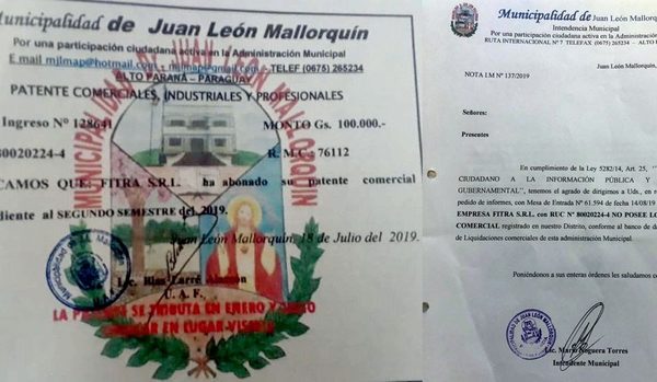 CASO PARA LA FISCALÍA: Vaesken da licitación de almuerzo escolar a otra empresa que también falsificó patente