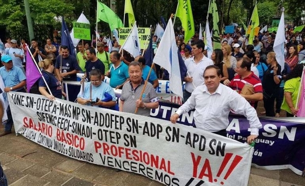 HOY / Docentes anuncian nueva huelga y movilizaciones a nivel país para exigir aumento salarial