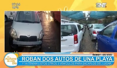 Asaltantes se llevan dos vehículos de playa