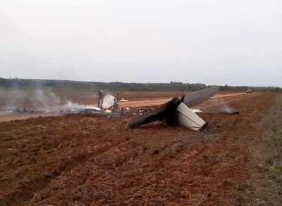 Avioneta cayó en estancia de Tranquilino Favero