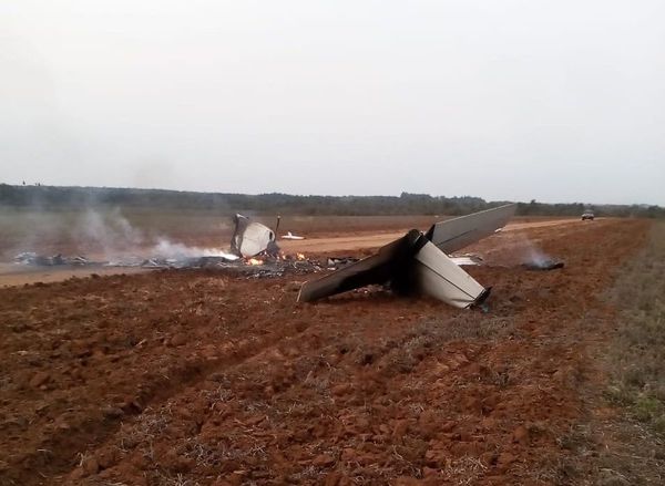 Avioneta cayó en estancia de Tranquilino Favero