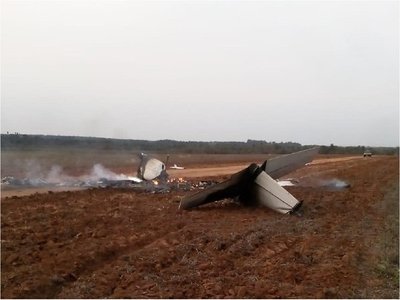 Fiscalía investiga vínculos entre aeronave incinerada y el narcotráfico