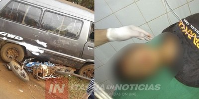 ADOLESCENTE EN ESTADO GRAVE TRAS ACCIDENTE EN MOTOCICLETA