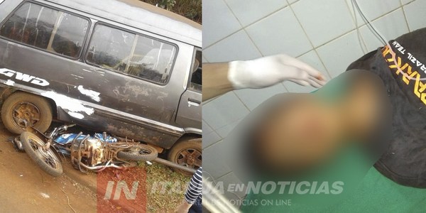 ADOLESCENTE EN ESTADO GRAVE TRAS ACCIDENTE EN MOTOCICLETA