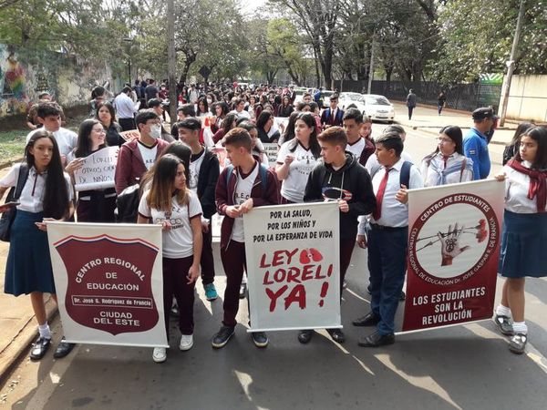 Marchan por aprobación de ley Loreli - Nacionales - ABC Color