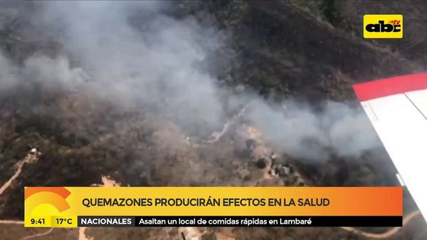 Quemazones producirán efectos en la salud - ABC Noticias - ABC Color