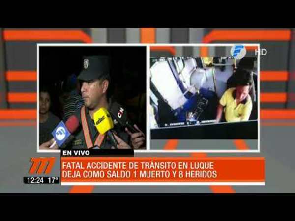 Así fue el accidente fatal en Luque