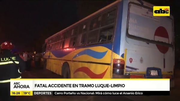 Fatal accidente en tramo Luque - Limpio - ABC Noticias - ABC Color
