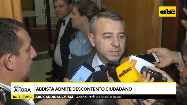 Abdista admite descontento ciudadano - ABC Noticias - ABC Color